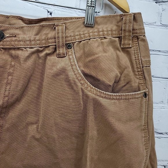 Most Wanted Work Pants Mens 40 X 32 Rugged Carpenter Trousers Brown - Picture 6 of 16